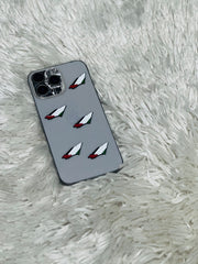 Grey phone case with Palestine flag paper plane charms