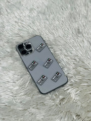 Made in Kuwait flag metal charm stickers in black and white