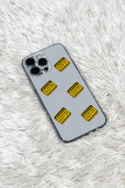 Warning Private Property yellow caution sign metal charm stickers