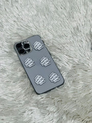 Antisocial slogan black and white metal charm stickers
